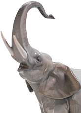 Elephants Walking Figurine